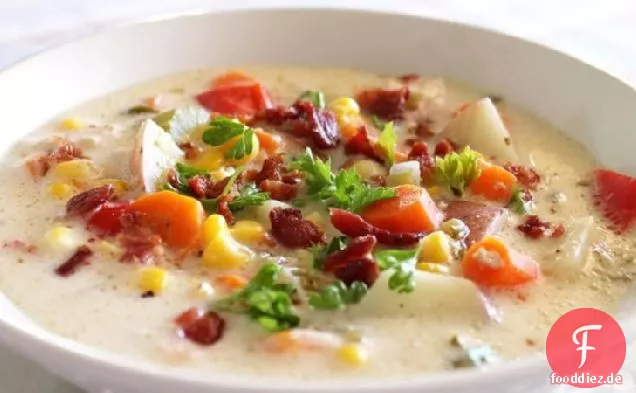 Slow-Cooker Huhn-Mais-Chowder