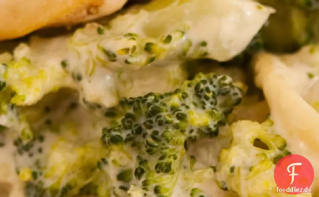 Griechischer Joghurt Huhn Brokkoli Alfredo
