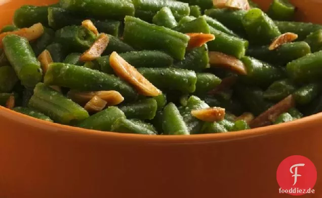 Glutenfreie Knoblauch Grüne Bohnen