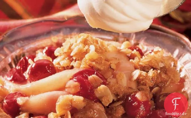 Birne-Cranberry knackig