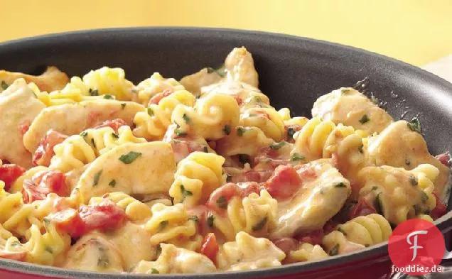 Cheesy Tomaten-Huhn-Pfanne