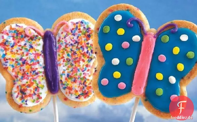 Schmetterling-Cookie-Pops