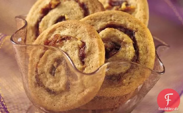 Apfel-Datum Swirl Cookies