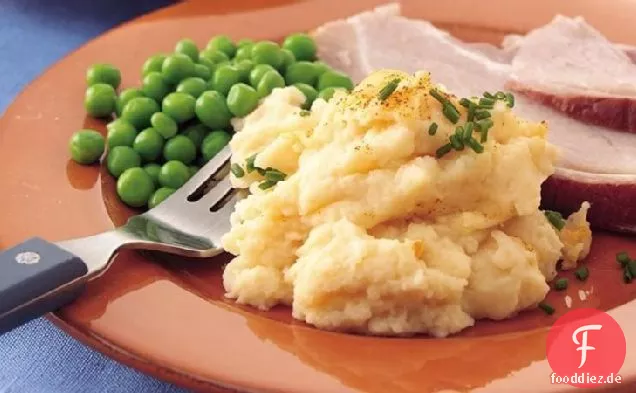 Vier-Käse-Kartoffelpüree-Auflauf