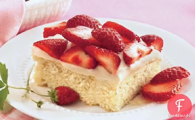 Erdbeer-Shortcake-Kaffee-Kuchen