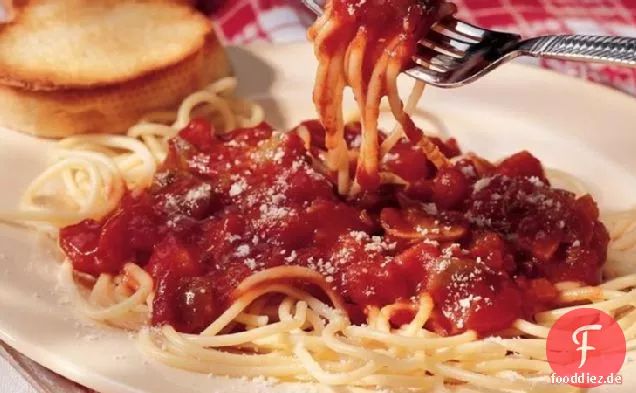 Slow-Cooker Gemüse Spaghetti Sauce