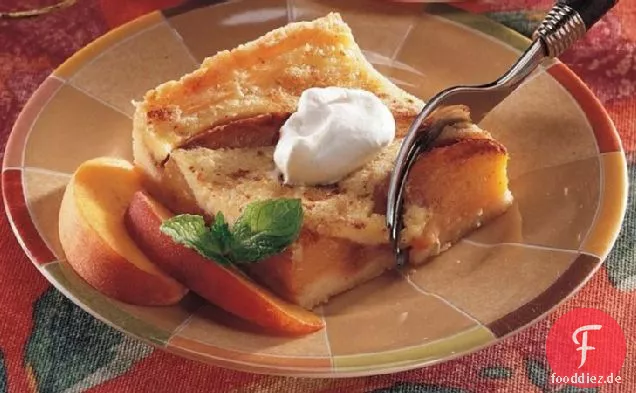 Pfirsich-Pudding-Dessert
