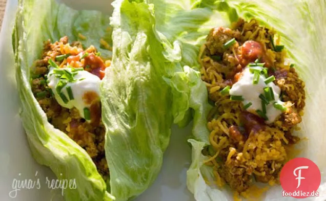 Die Türkei Taco-Salat Wraps