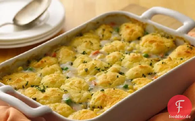 Glutenfreie Hühnchen- und Gemüsetopfpastete