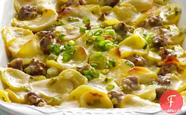 Wurst und Kartoffeln Italiano