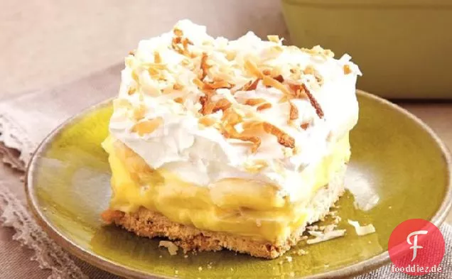 Bananen-Kokosnuss-Sahne-Dessert