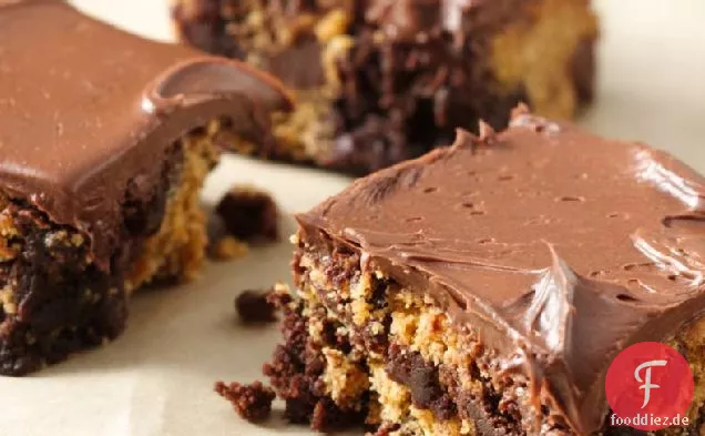 Schokolade-Chip-Cookie-Teig-Brownies