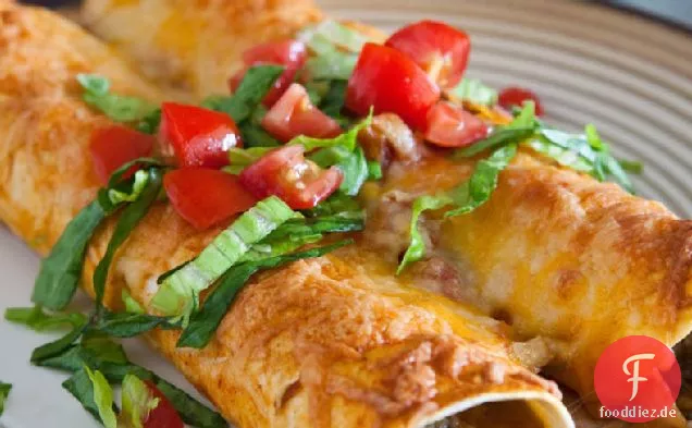 Truthahn und Zucchini Enchiladas
