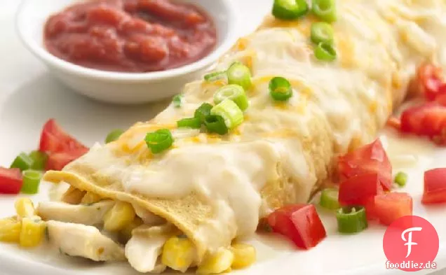 Dünne Cremige Huhn Enchiladas