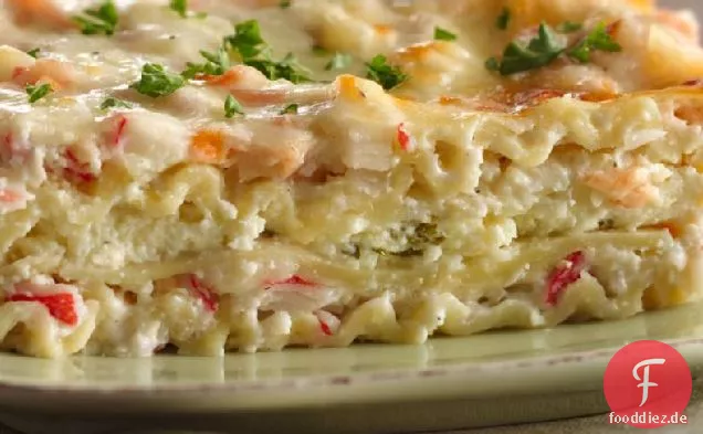 Cremige Meeresfrüchte-Lasagne