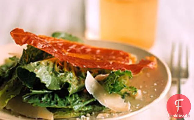 Romaine-Salat Mit Prosciutto-Chips