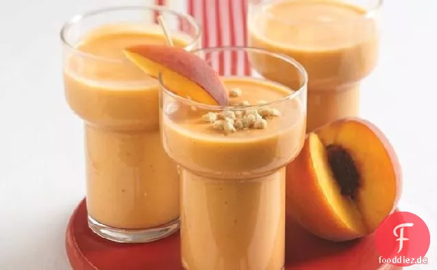 Honig-Nuss-Pfirsich-Smoothies
