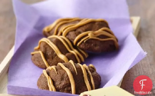 Erdnussbutter gefüllte Schokoladenkekse