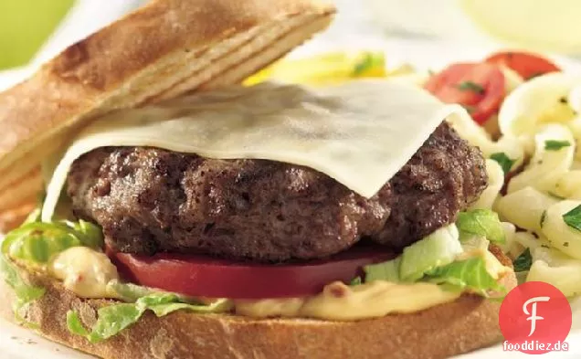 Gegrillte italienische Wurst Burger