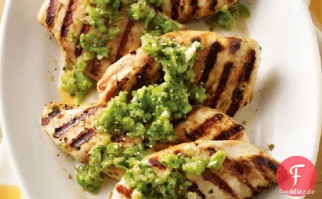 Gegrilltes Hähnchen Salsa Verde