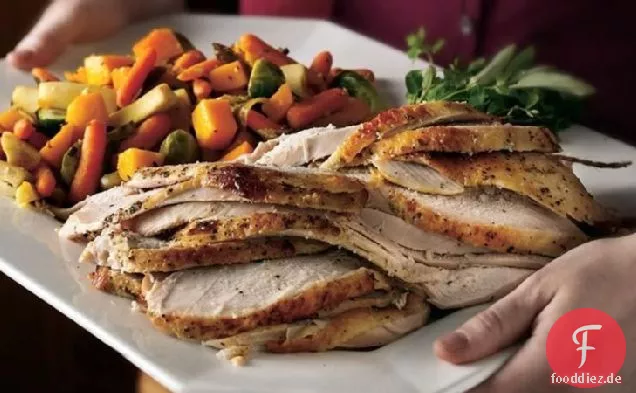 Gegrillte Honig-Dijon gesalzene Putenbrust