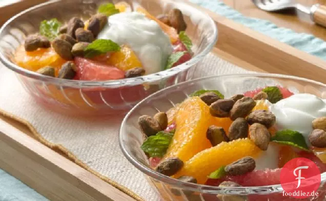 Zitrus Joghurt Schichtsalat