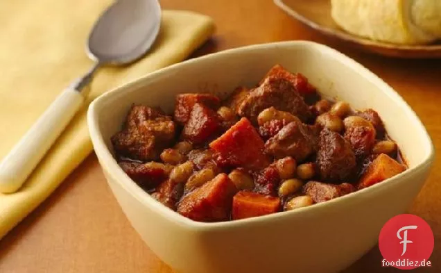 Schweinefleisch und Süßkartoffel-Chili