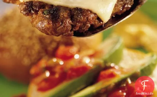 Salsa gekrönt gegrillte Taco Burger
