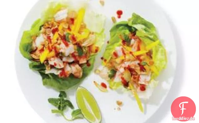 Garnelen-Mango-Salat-Wraps