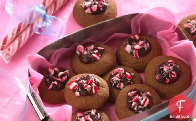 Espresso Thumbprint Cookies (Cookie Austausch Menge)