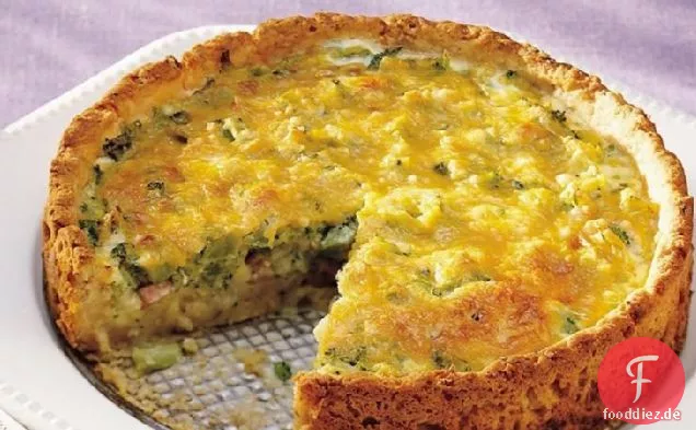 Schinken-und Cheddar-Torta