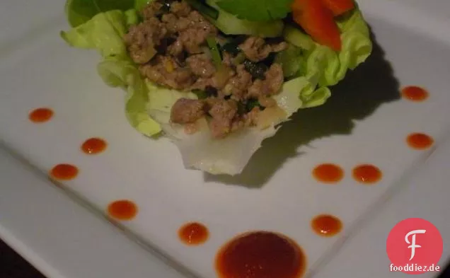 Thai-Schweinefleisch Salat Wraps