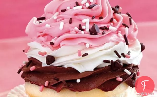 Neapolitanische Cupcakes
