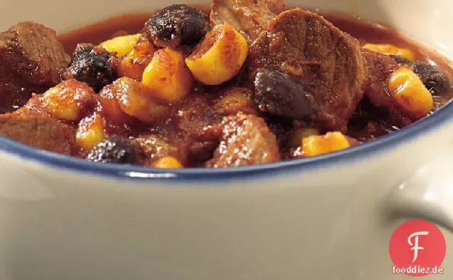 Slow-Cooker Spicy Southwest Rindfleisch und Bohnen-Chili