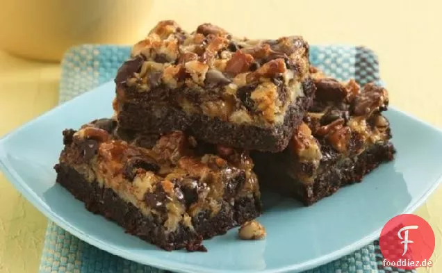 Sechs-Schicht Brownie Bars