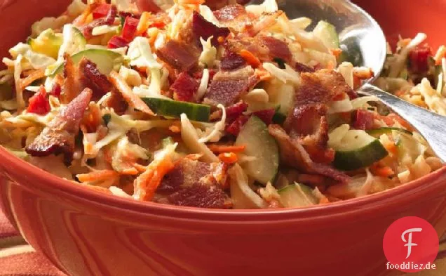 Speck und Honig-Senf-Krautsalat