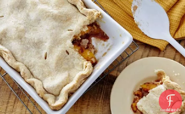 Triple-Kruste Pfirsich Cobbler
