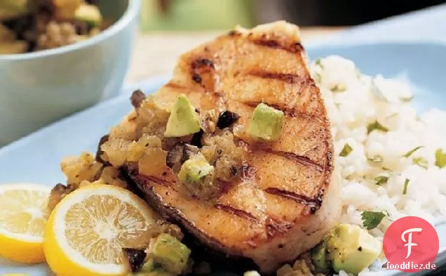 Gegrillter Heilbutt mit Grüner Sauce