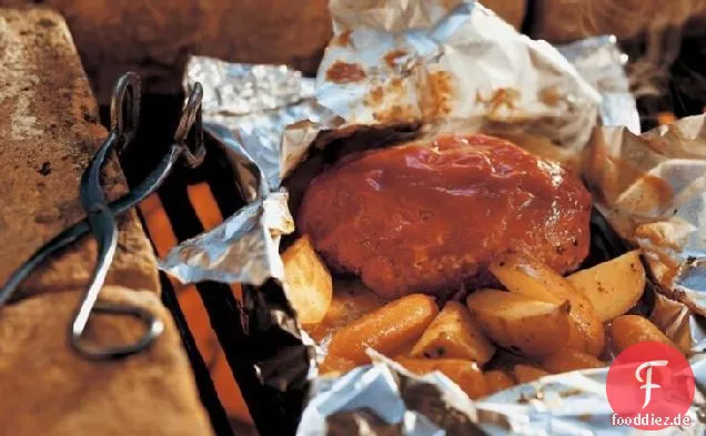 Gegrilltes Fleisch Laib Mahlzeit Packs