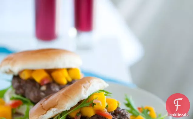 Hamburger Mit Hausgemachten Teriyaki-Sauce-Rezept
