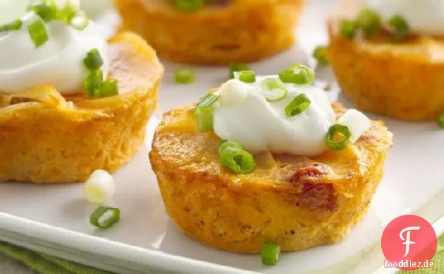 Cheesy au Gratin Kartoffel-Cupcakes