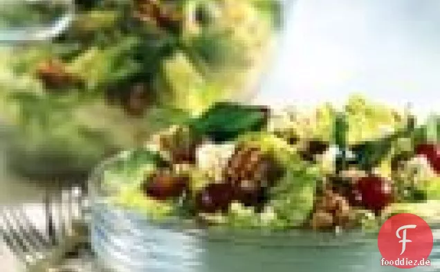 Romaine, Gorgonzola, Trauben-Walnuss-Salat