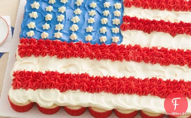 Vierte Juli Flagge Kuchen