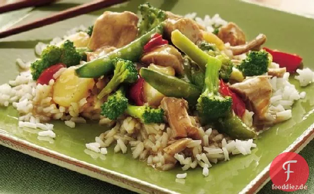 Slow-Cooker asiatischer Truthahn und Gemüse