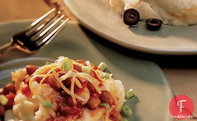 Kartoffelpüree mit mexikanischem Chili-Käse-Topper