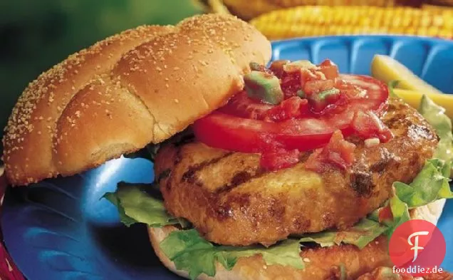 Käse-gefüllte Truthahn Burger