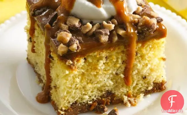 Ooey Klebrig Karamell Kuchen