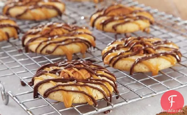 Karamell-Schokolade Pecan Cookies