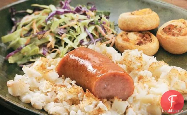 Deutscher Kartoffel- und Wurstauflauf