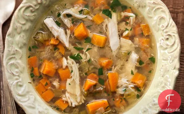 Slow Cooker Hühnersuppe
